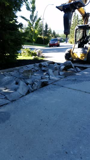 Concrete Driveway Removal Break Up Calgary